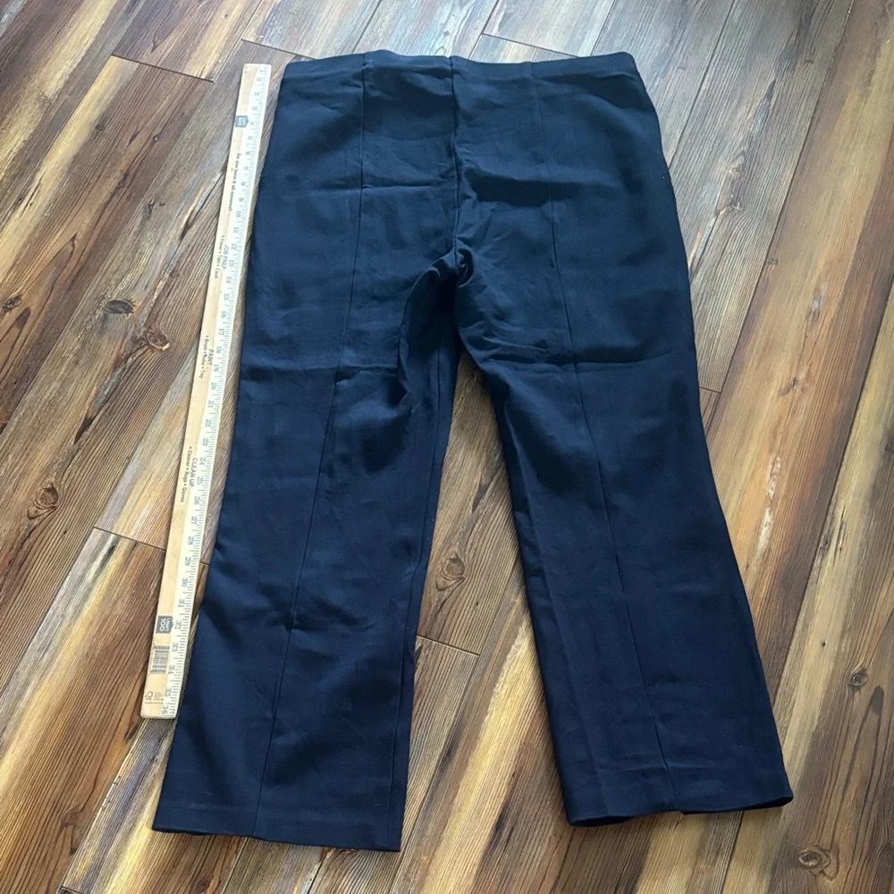 BANANA REPUBLIC NAVY FLARE EVERYWHERE PONTE PULL-ON PANT XL TALL - Picture 10 of 10